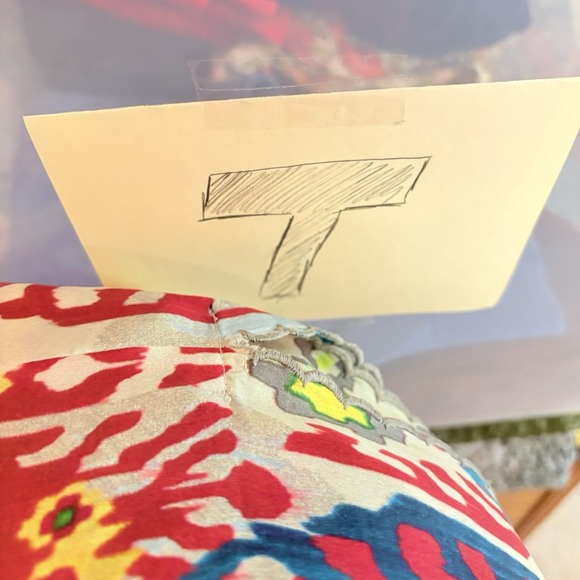 Johnny Was Silk Kaftan Cover Up Colorful Geometric XS Oversize Beach Layer Fun - Picture 12 of 12